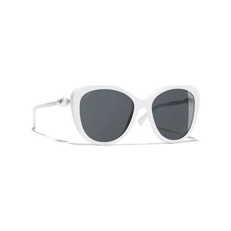 chanel butterfly sunglasses white